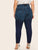 Plus Floral Embroidery Skinny Jeans