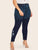 Plus Floral Embroidery Skinny Jeans
