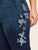 Plus Floral Embroidery Skinny Jeans