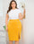 Plus Split Side Pencil Skirt