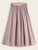 Plus Button Front Drawstring Skirt