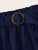 SHEIN Plus Solid Paperbag Waist Belted Pocket Skirt
