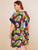 Plus Jungle Leaf Print Night Dress