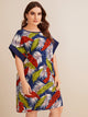 Plus Jungle Leaf Print Night Dress