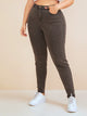 Plus Button Pocket Wash Skinny Jeans