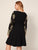Plus Surplice Neck Embroidered Detail Midi Dress