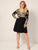 Plus Surplice Neck Embroidered Detail Midi Dress